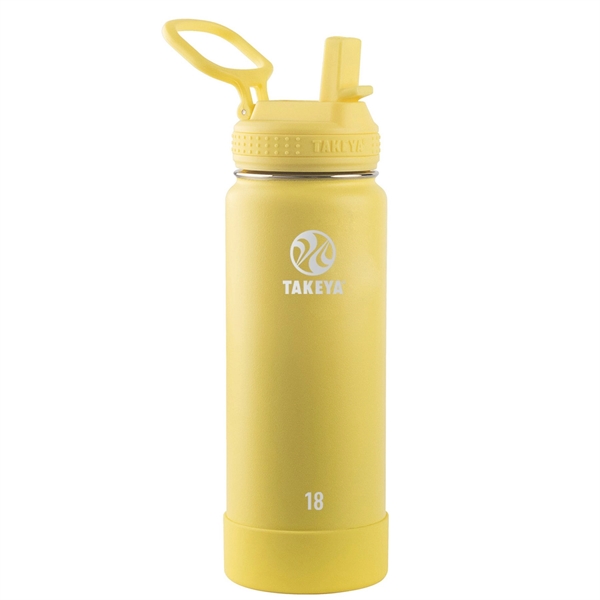 Takeya® 18 oz Actives Insulated Water Bottle With Spout Lid - Takeya® 18 oz Actives Insulated Water Bottle With Spout Lid - Image 6 of 6