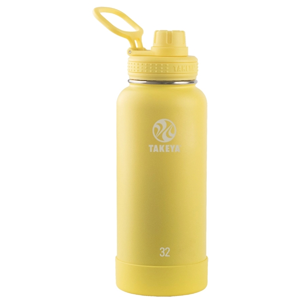 Takeya® 32 oz Actives Insulated Water Bottle With Spout Lid - Takeya® 32 oz Actives Insulated Water Bottle With Spout Lid - Image 4 of 5