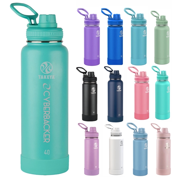 Takeya® 40 oz Actives Insulated Water Bottle With Spout Lid - Takeya® 40 oz Actives Insulated Water Bottle With Spout Lid - Image 0 of 3