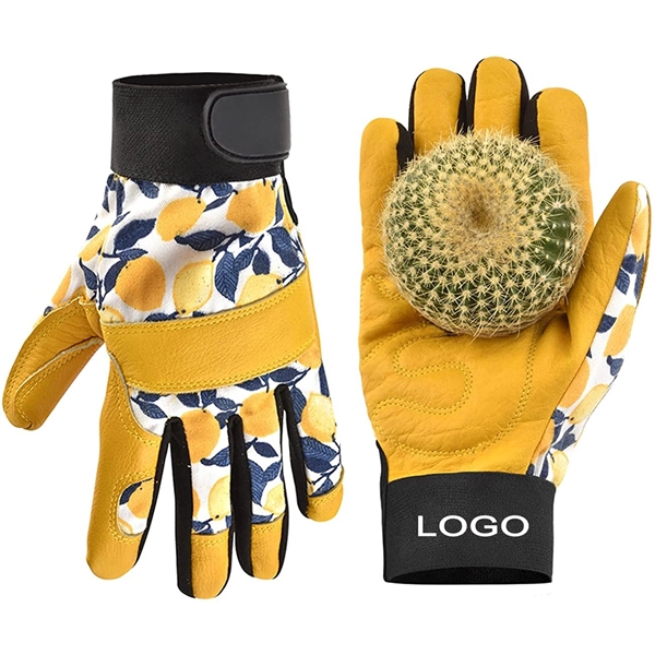 Leather Tough Cowhide Work Gardening Gloves - Leather Tough Cowhide Work Gardening Gloves - Image 0 of 5