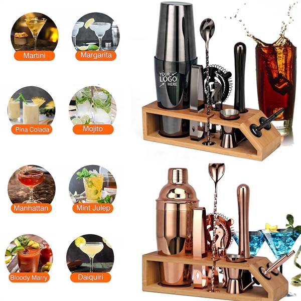 10Pcs Cocktail Shaker Set - 10Pcs Cocktail Shaker Set - Image 0 of 8