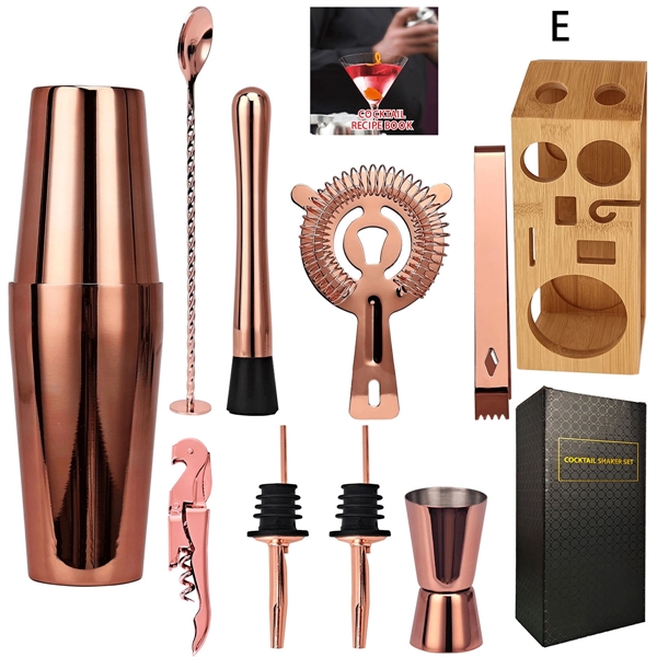 10Pcs Cocktail Shaker Set - 10Pcs Cocktail Shaker Set - Image 2 of 8