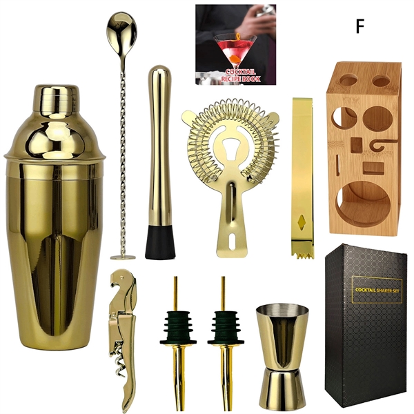 10Pcs Cocktail Shaker Set - 10Pcs Cocktail Shaker Set - Image 5 of 8