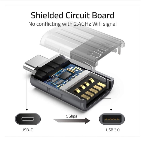 Zinc Alloy USB Type C Adapter Wide Compatibility - Zinc Alloy USB Type C Adapter Wide Compatibility - Image 2 of 3