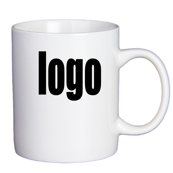 Simple Ceramic Mug With Customizable Logo - Simple Ceramic Mug With Customizable Logo - Image 0 of 2