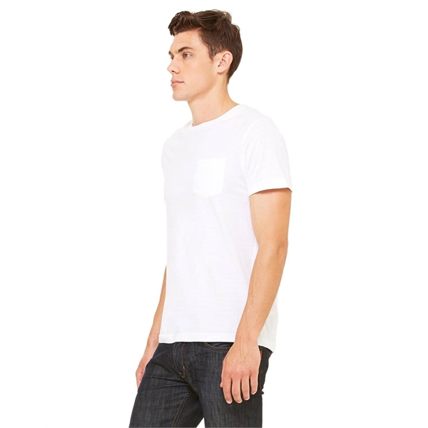 Bella + Canvas Men's Jersey Short-Sleeve Pocket T-Shirt - Bella + Canvas Men's Jersey Short-Sleeve Pocket T-Shirt - Image 2 of 96