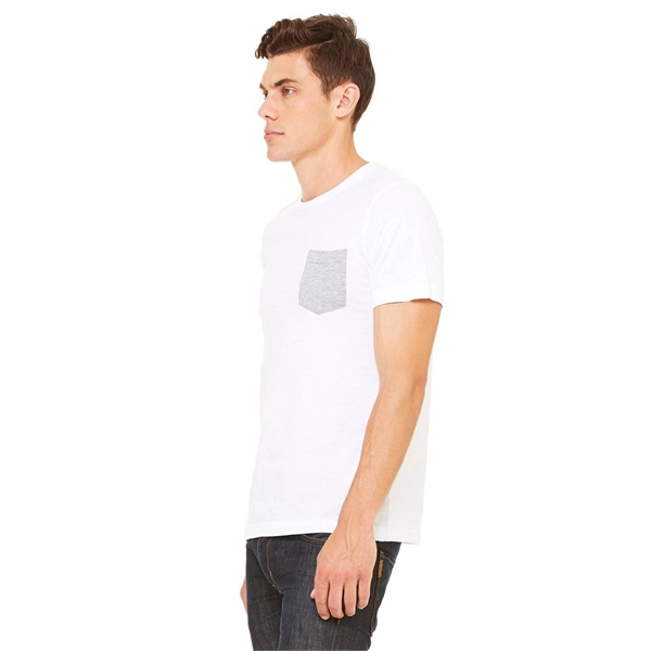 Bella + Canvas Men's Jersey Short-Sleeve Pocket T-Shirt - Bella + Canvas Men's Jersey Short-Sleeve Pocket T-Shirt - Image 8 of 96