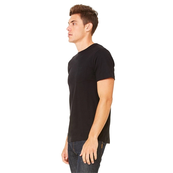 Bella + Canvas Men's Jersey Short-Sleeve Pocket T-Shirt - Bella + Canvas Men's Jersey Short-Sleeve Pocket T-Shirt - Image 16 of 96