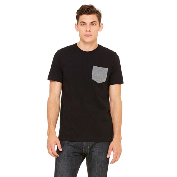 Bella + Canvas Men's Jersey Short-Sleeve Pocket T-Shirt - Bella + Canvas Men's Jersey Short-Sleeve Pocket T-Shirt - Image 26 of 96