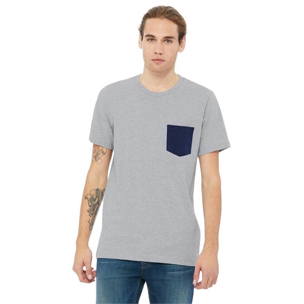 Bella + Canvas Men's Jersey Short-Sleeve Pocket T-Shirt - Bella + Canvas Men's Jersey Short-Sleeve Pocket T-Shirt - Image 29 of 96