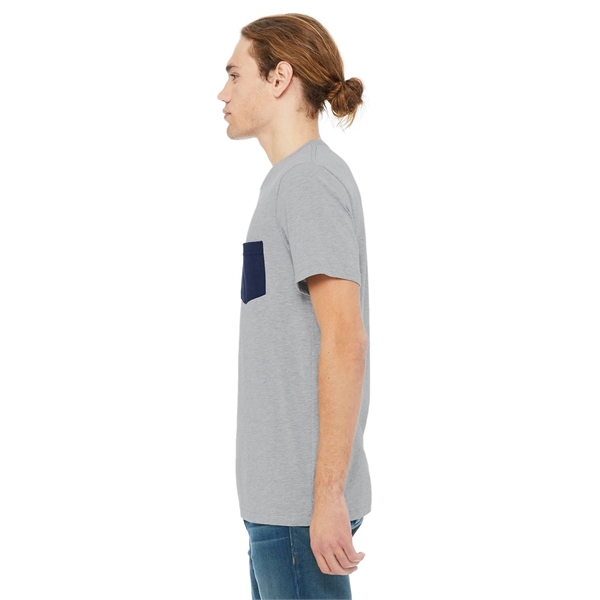 Bella + Canvas Men's Jersey Short-Sleeve Pocket T-Shirt - Bella + Canvas Men's Jersey Short-Sleeve Pocket T-Shirt - Image 31 of 96