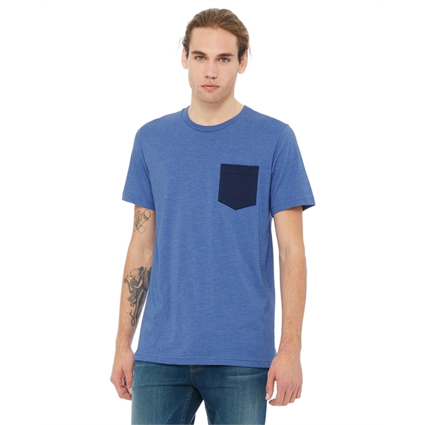 Bella + Canvas Men's Jersey Short-Sleeve Pocket T-Shirt - Bella + Canvas Men's Jersey Short-Sleeve Pocket T-Shirt - Image 19 of 63