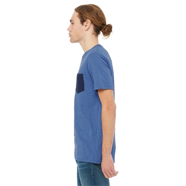 Bella + Canvas Men's Jersey Short-Sleeve Pocket T-Shirt - Bella + Canvas Men's Jersey Short-Sleeve Pocket T-Shirt - Image 39 of 96