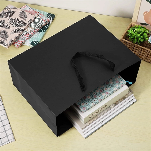 Black Gift Bag - Black Gift Bag - Image 3 of 4