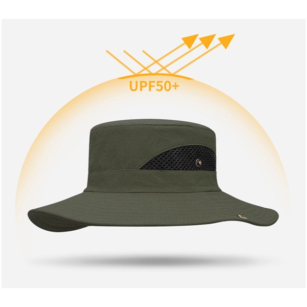 Breathable Wide Brim Sun Hat - Breathable Wide Brim Sun Hat - Image 3 of 3