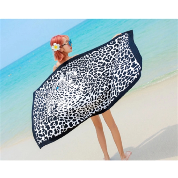 25"x 50" Sublimated Microfiber Sand Proof Beach Towel - 25"x 50" Sublimated Microfiber Sand Proof Beach Towel - Image 4 of 4