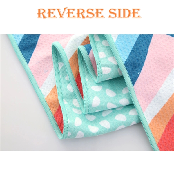 25"x 50" Sublimated Sand Proof Waffle Microfiber Beach Towel - 25"x 50" Sublimated Sand Proof Waffle Microfiber Beach Towel - Image 1 of 4