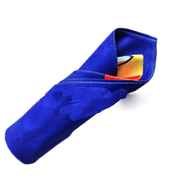 12"x 20" Sublimated Microfiber Golf Towel w/ Grommet - 12"x 20" Sublimated Microfiber Golf Towel w/ Grommet - Image 1 of 3