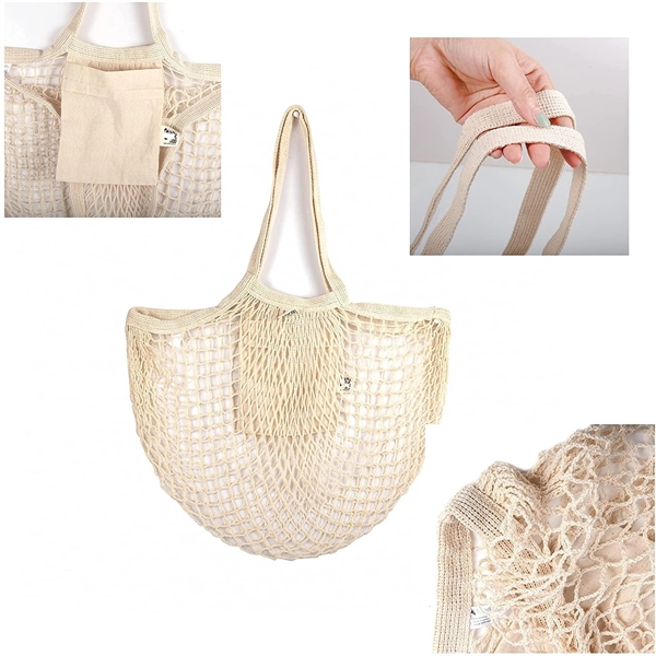 Reusable Cotton Mesh Grocery Bags - Reusable Cotton Mesh Grocery Bags - Image 3 of 3