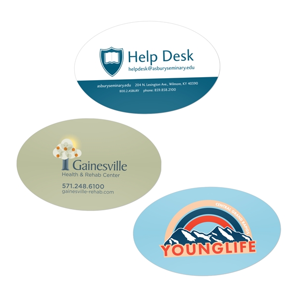 1.5" x 2.5" Oval Stickers - 1.5" x 2.5" Oval Stickers - Image 0 of 0