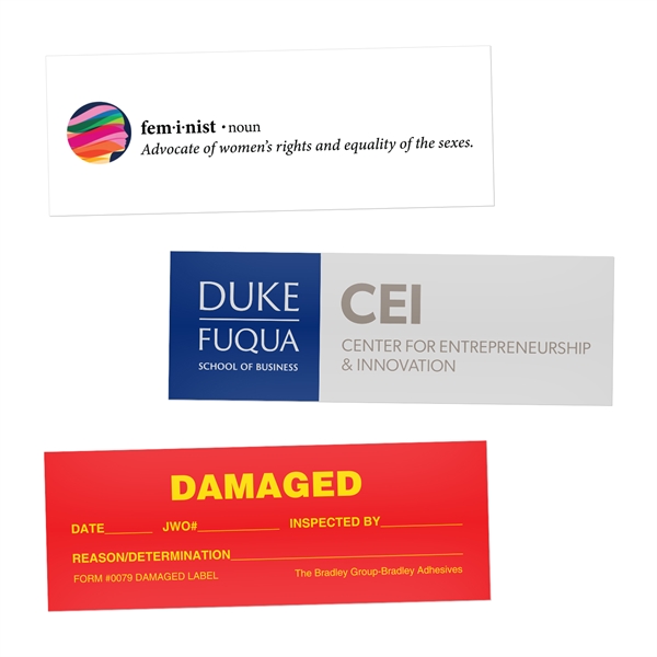 2" x 6" Rectangle Stickers - 2" x 6" Rectangle Stickers - Image 0 of 0