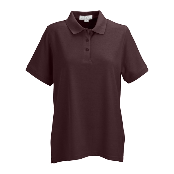 Women's Soft-Blend Double-Tuck Pique Polo - Women's Soft-Blend Double-Tuck Pique Polo - Image 83 of 86