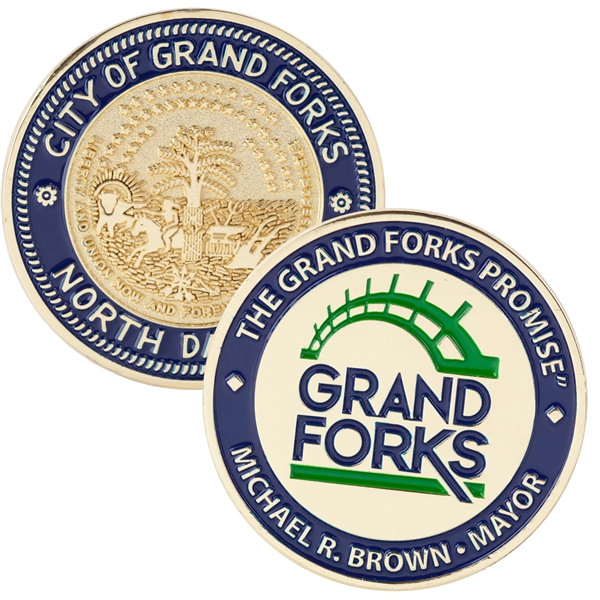 1.75" Brass Challenge Coin (4 Colors on Both Sides) - 1.75" Brass Challenge Coin (4 Colors on Both Sides) - Image 0 of 0