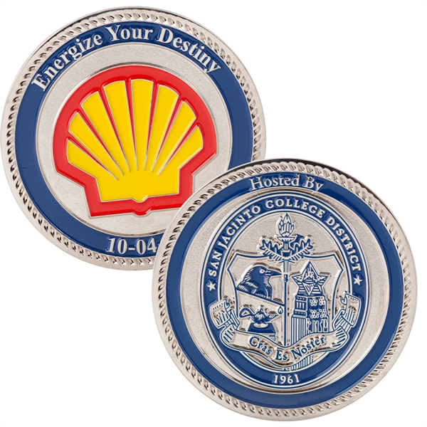 2.5" Brass Challenge Coin (4 Colors on Both Sides) - 2.5" Brass Challenge Coin (4 Colors on Both Sides) - Image 0 of 0