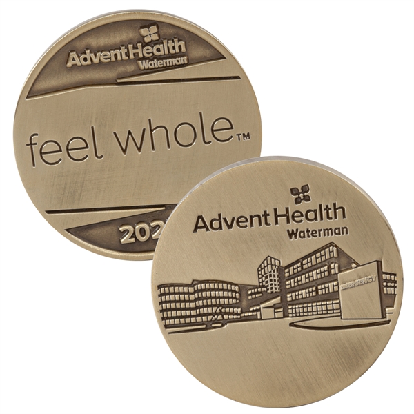 2.5" Zinc Challenge Coin (No Color Fill) - 2.5" Zinc Challenge Coin (No Color Fill) - Image 0 of 0