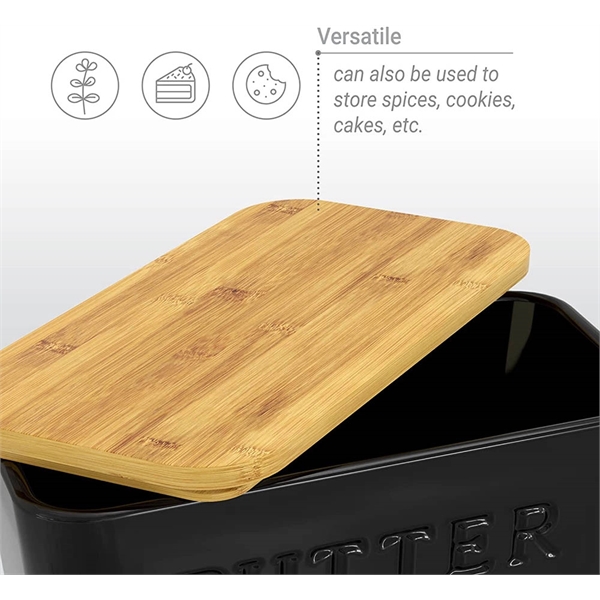 Ceremic Butter Dish with Lid - Ceremic Butter Dish with Lid - Image 2 of 5