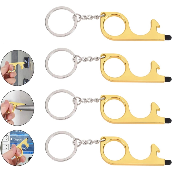 Portable Door Opener Tool With Key Ring - Portable Door Opener Tool With Key Ring - Image 1 of 2