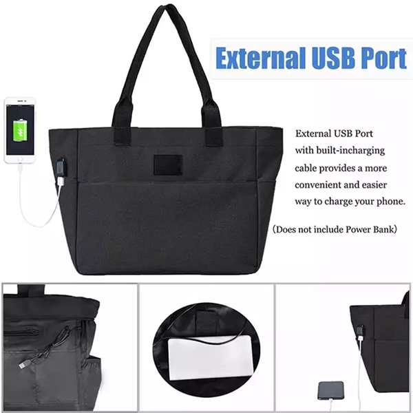 Woman Laptop Tote Bag - Woman Laptop Tote Bag - Image 1 of 5