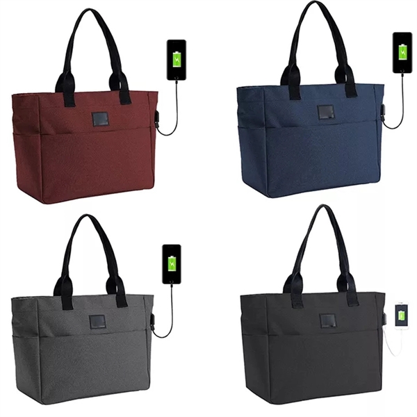 Woman Laptop Tote Bag - Woman Laptop Tote Bag - Image 2 of 5
