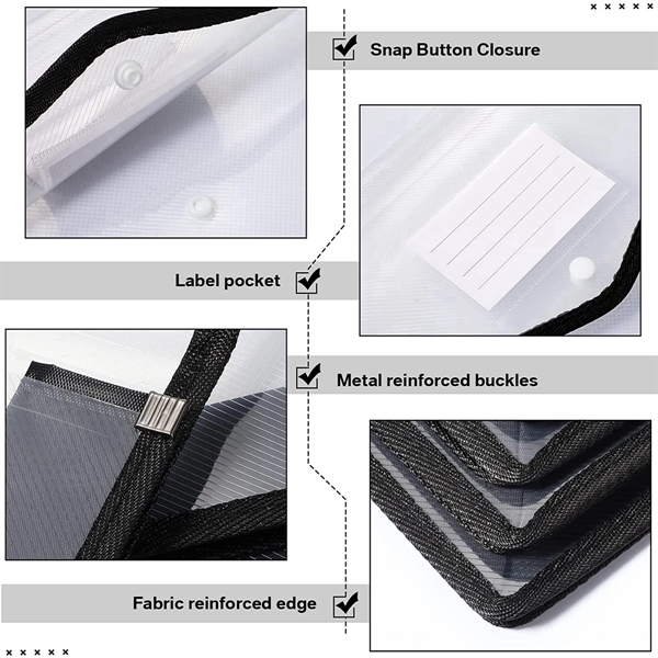Documents Folder With Snap Closure And Pocket - Documents Folder With Snap Closure And Pocket - Image 2 of 4