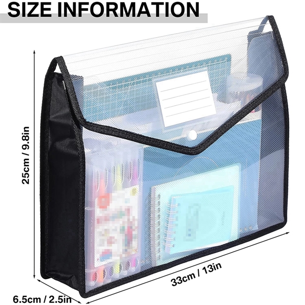 Documents Folder With Snap Closure And Pocket - Documents Folder With Snap Closure And Pocket - Image 3 of 4