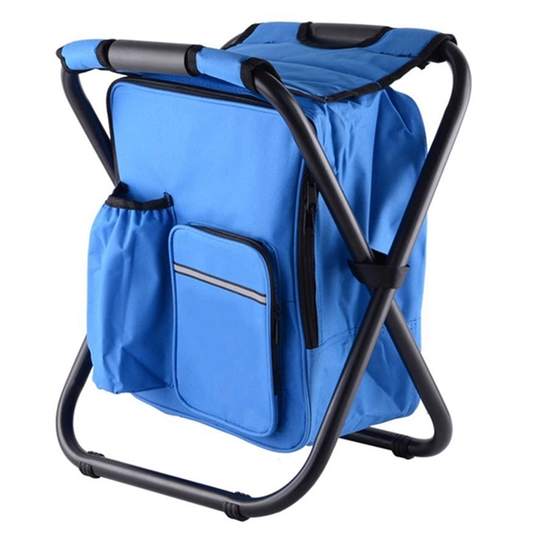 Folding Stool With Insulated Backpack - Folding Stool With Insulated Backpack - Image 1 of 3