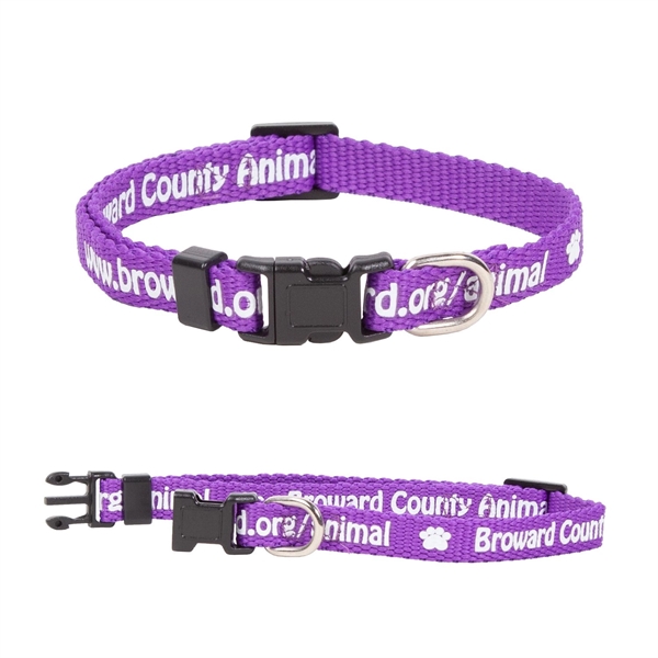 3/8" W x 12" L - Flat Polyester Dog Collar - 3/8" W x 12" L - Flat Polyester Dog Collar - Image 2 of 2