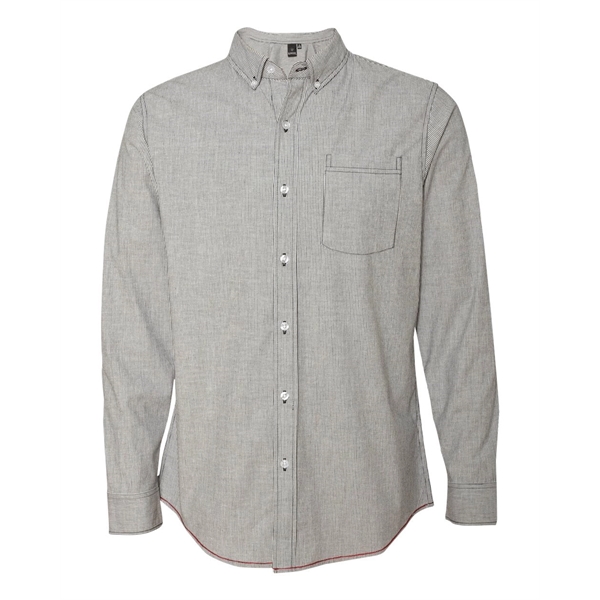 Burnside Stretch Stripe Long Sleeve Shirt - Burnside Stretch Stripe Long Sleeve Shirt - Image 1 of 6