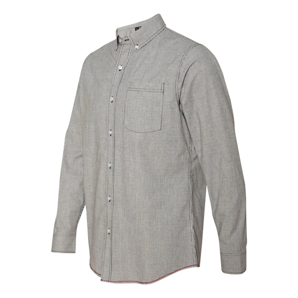 Burnside Stretch Stripe Long Sleeve Shirt - Burnside Stretch Stripe Long Sleeve Shirt - Image 2 of 6