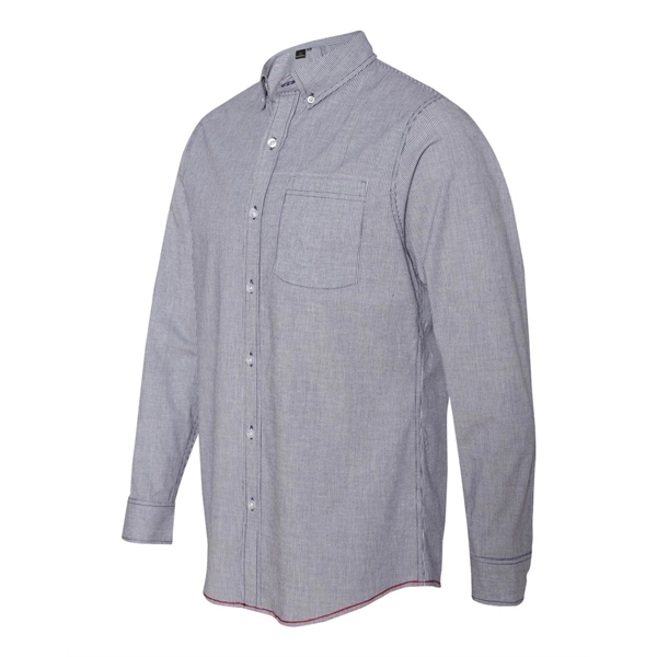 Burnside Stretch Stripe Long Sleeve Shirt - Burnside Stretch Stripe Long Sleeve Shirt - Image 5 of 6