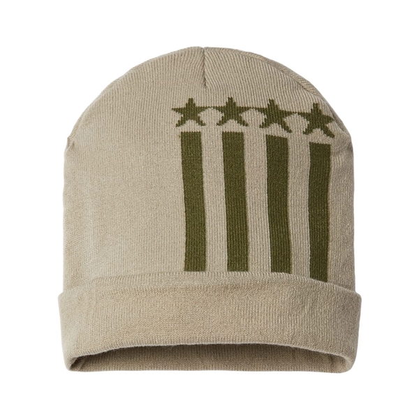 CAP AMERICA USA-Made Patriotic Cuffed Beanie - CAP AMERICA USA-Made Patriotic Cuffed Beanie - Image 1 of 14