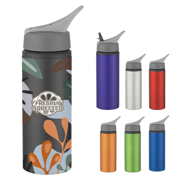 25 Oz. Full Color Aluminum Bike Bottle - 25 Oz. Full Color Aluminum Bike Bottle - Image 0 of 11