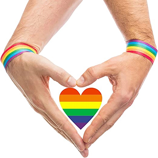 Lgbt Rainbow Heart Stickers - Lgbt Rainbow Heart Stickers - Image 1 of 2