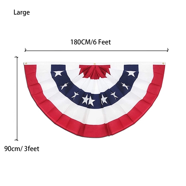 Patriotic American Bunting Flag Banner - Patriotic American Bunting Flag Banner - Image 1 of 5