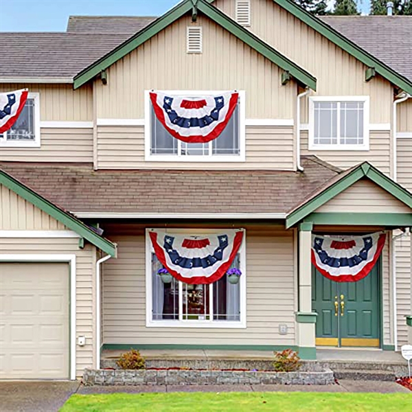 Patriotic American Bunting Flag Banner - Patriotic American Bunting Flag Banner - Image 3 of 5