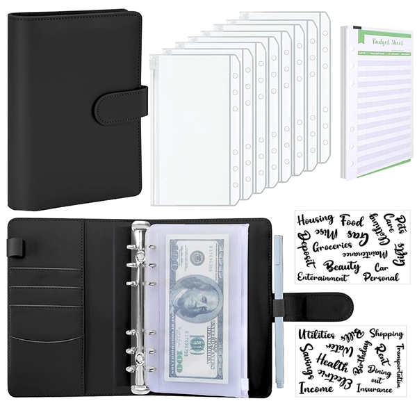 A6 Pu Leather Binder Budget Planner - A6 Pu Leather Binder Budget Planner - Image 1 of 1