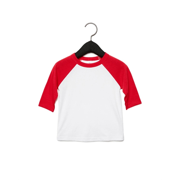 Bella + Canvas Toddler Three-Quarter Sleeve Baseball T-Shirt