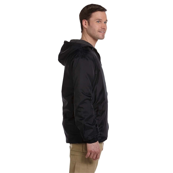 Dickies Men's Fleece-Lined Hooded Nylon Jacket - Dickies Men's Fleece-Lined Hooded Nylon Jacket - Image 4 of 9