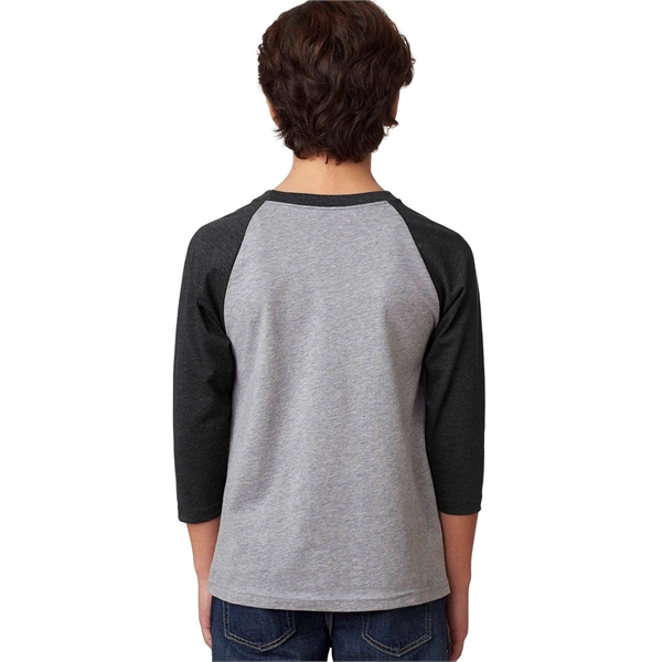 Next Level Apparel Youth CVC Three-Quarter Sleeve Raglan - Next Level Apparel Youth CVC Three-Quarter Sleeve Raglan - Image 1 of 42