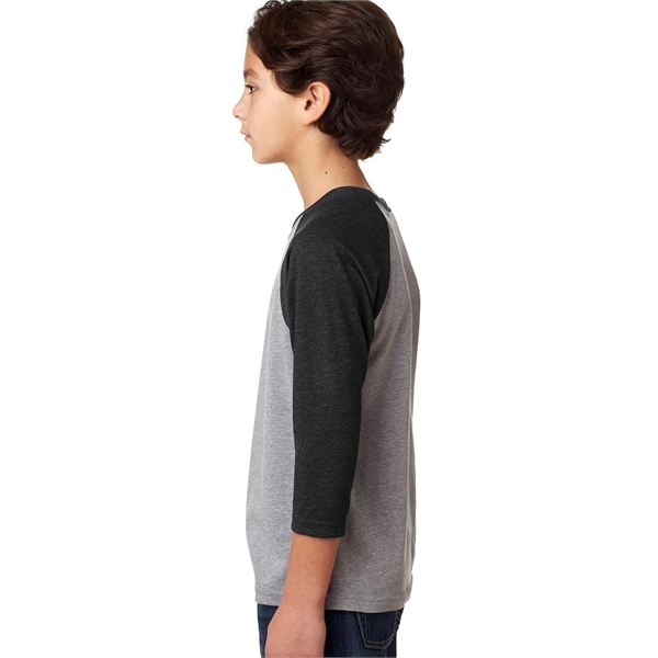 Next Level Apparel Youth CVC Three-Quarter Sleeve Raglan - Next Level Apparel Youth CVC Three-Quarter Sleeve Raglan - Image 2 of 48